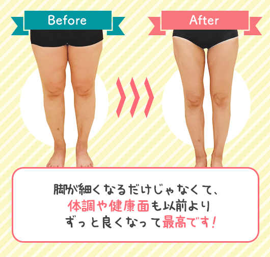 下半身ビフォーアフター写真